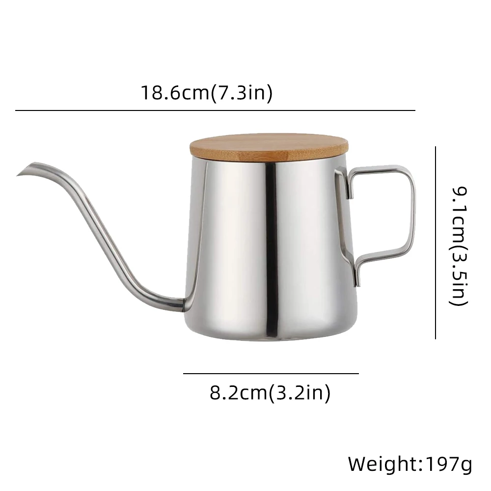 Gooseneck Drip Kettle Non-Stick Food Grade Stainless Steel Thin Mouth Swan Neck Coffee Tea Pot With Lid Coffeeware
Gooseneck Drip Kettle Non-Stick Food Grade Stainless Steel Thin Mouth Swan Neck Coffee Tea Pot With Lid Coffeeware