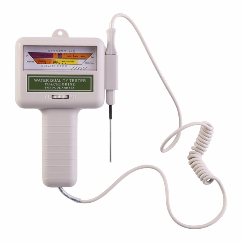 New Water PH Chlorine Tester Swimming Pool Quality Spa Level Meter Analysis Measurement Monitor Detector Check Test Kit
New Water PH Chlorine Tester Swimming Pool Quality Spa Level Meter Analysis Measurement Monitor Detector Check Test Kit