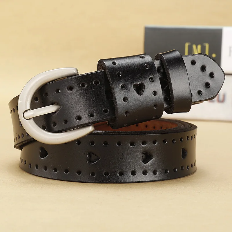 ELEGZO Women's Genuine Leather Belt High Quality Retro Cut Out Jeans Belt Female Pin Buckle Solid Color Waitsband
ELEGZO Women's Genuine Leather Belt High Quality Retro Cut Out Jeans Belt Female Pin Buckle Solid Color Waitsband