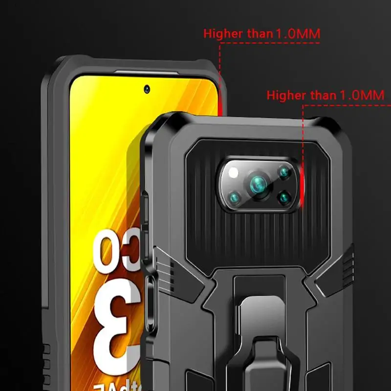 For Xiaomi Poco X3 NFC Case Shockproof Armor Stand Holder Car Ring Phone Case for Mi Pocophone X3 Back Cover
For Xiaomi Poco X3 NFC Case Shockproof Armor Stand Holder Car Ring Phone Case for Mi Pocophone X3 Back Cover
