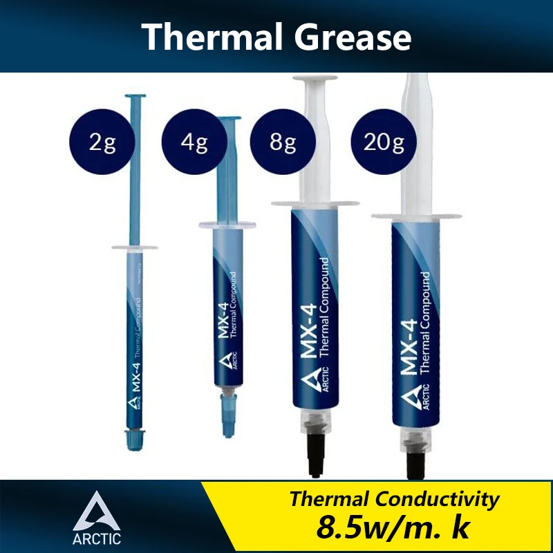Arctic MX-4 thermal conductive silicone grease graphics card cooling paste desktop cpu notebook silicone grease 2/4/8/20g
Arctic MX-4 thermal conductive silicone grease graphics card cooling paste desktop cpu notebook silicone grease 2/4/8/20g