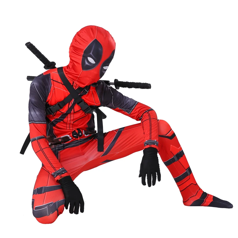 Kids cosplay costume adult cosplay superhero deadpool costume mask set jumpsuit leotard Halloween party costume boy new
Kids cosplay costume adult cosplay superhero deadpool costume mask set jumpsuit leotard Halloween party costume boy new