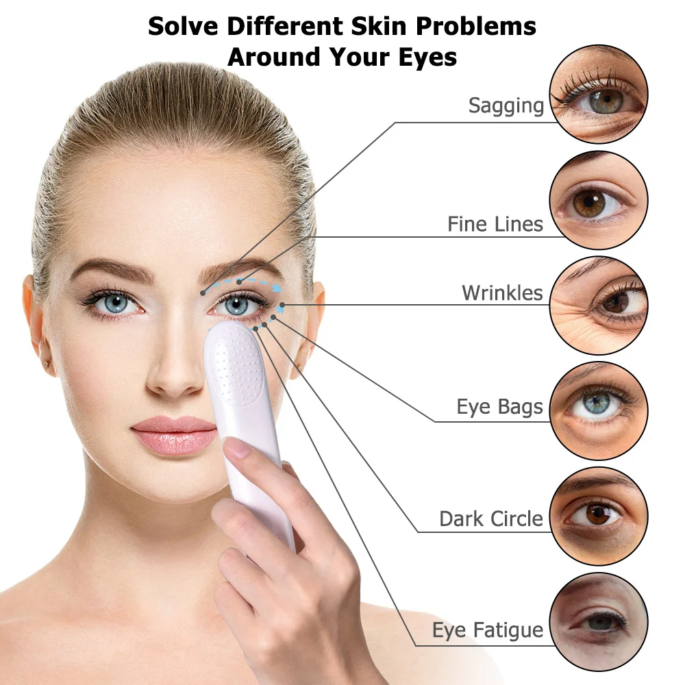Ems Trillingen Ogen Massage Rood Licht Therapie nuskin Anti Rimpels Verwijderen Donkere Cirkel антивозрастной Массажер для ухода за глазами
Ems Trillingen Ogen Massage Rood Licht Therapie nuskin Anti Rimpels Verwijderen Donkere Cirkel антивозрастной Массажер для ухода за глазами