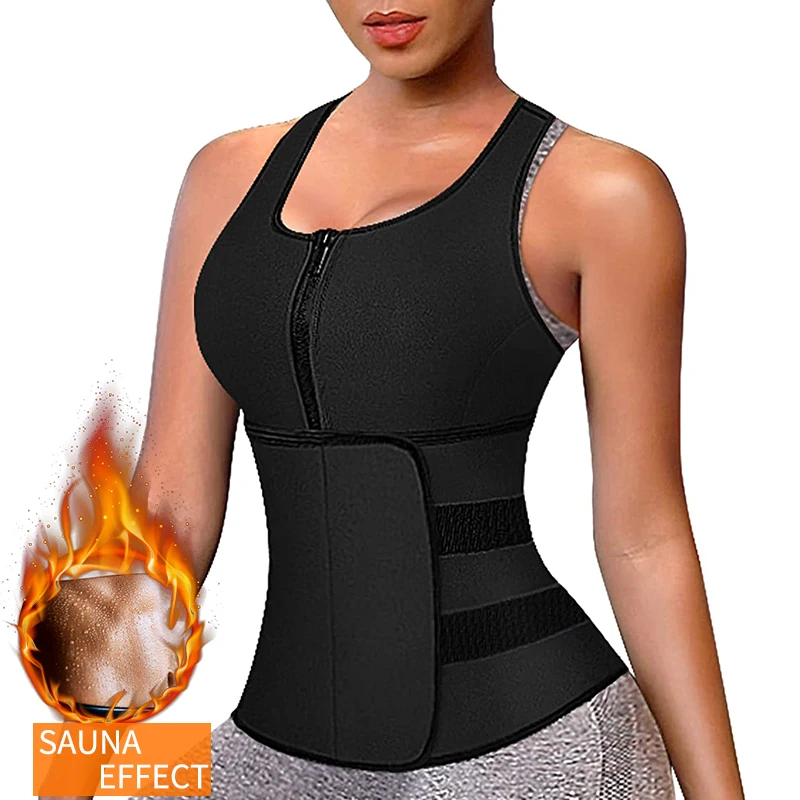 Sweat Sauna Suit for Women Neoprene Waist Trainer Vest Zipper Body Shaper with Adjustable Tank Top Tummy Control Shapewear
Sweat Sauna Suit for Women Neoprene Waist Trainer Vest Zipper Body Shaper with Adjustable Tank Top Tummy Control Shapewear