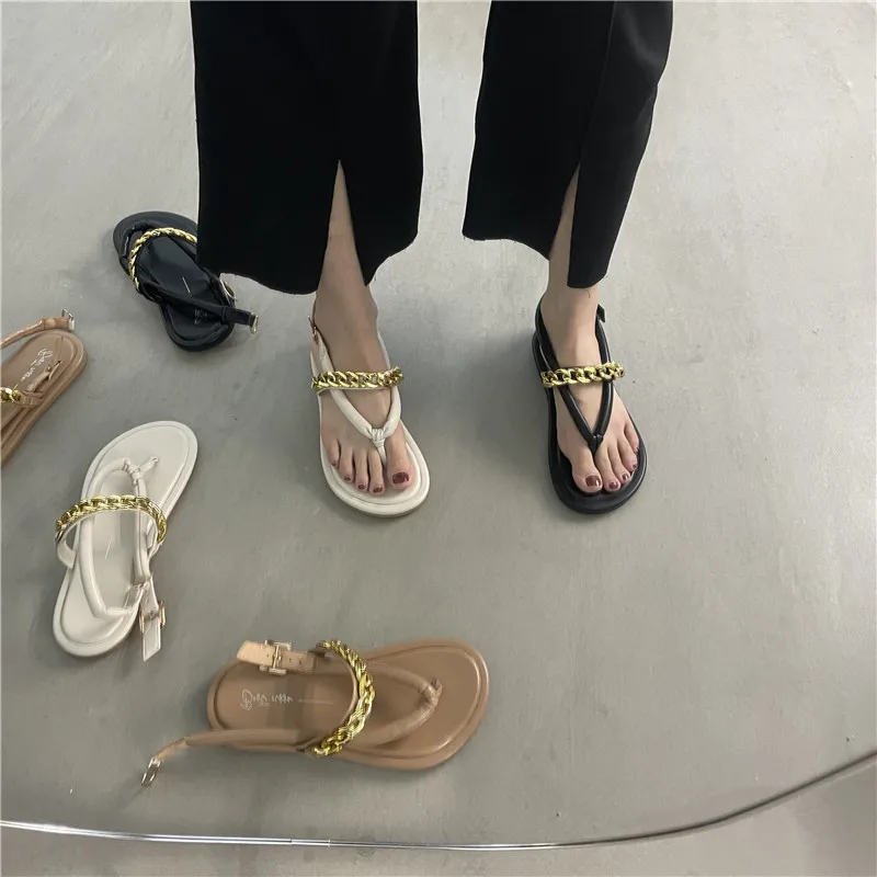 Flip-Toe Sandals Fairy Style 2021 New Retro College Student Dress Soft Soled Flats Roman Style Shoes sandals women
Flip-Toe Sandals Fairy Style 2021 New Retro College Student Dress Soft Soled Flats Roman Style Shoes sandals women
