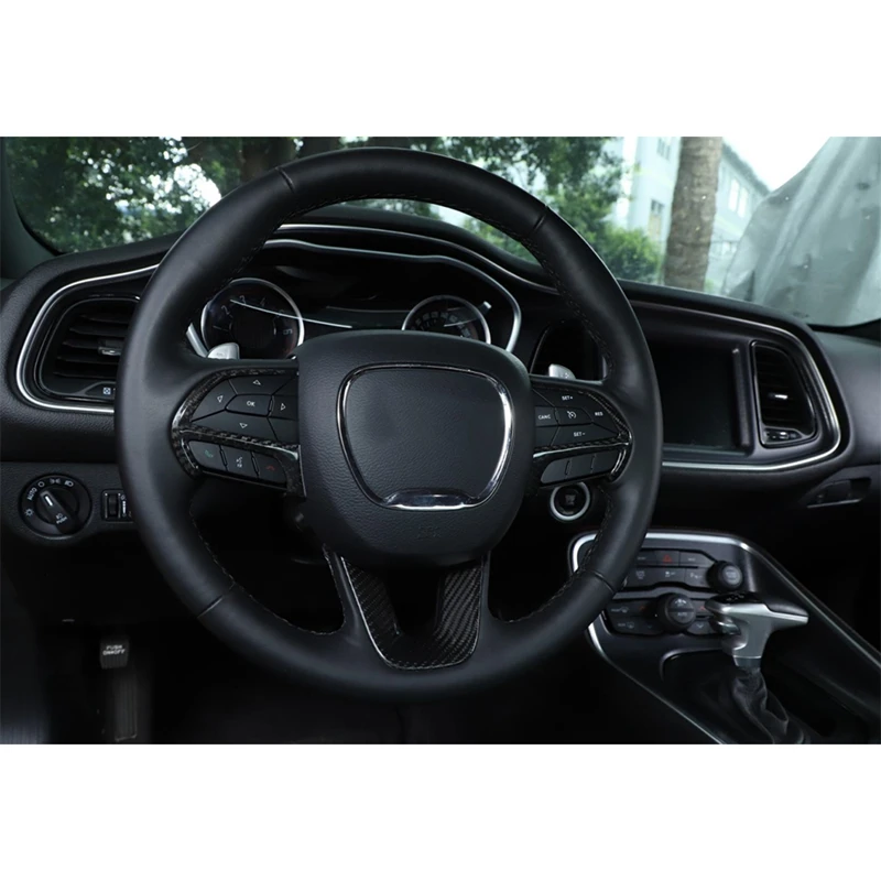 Carbon Fiber for Dodge Challenger 2015-2019 Accessories Interior Car Steering Wheel Cover Trim Sticker
Carbon Fiber for Dodge Challenger 2015-2019 Accessories Interior Car Steering Wheel Cover Trim Sticker