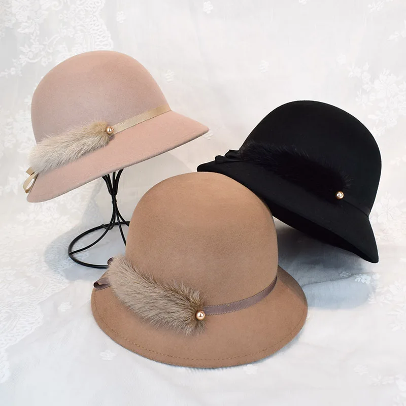 Women Chic Fascinator Hat Cocktail Pillbox Cap Fashion Diamond Berets Lady Party 100% Wool Felt Fedora Hat Cloche Hat
Women Chic Fascinator Hat Cocktail Pillbox Cap Fashion Diamond Berets Lady Party 100% Wool Felt Fedora Hat Cloche Hat