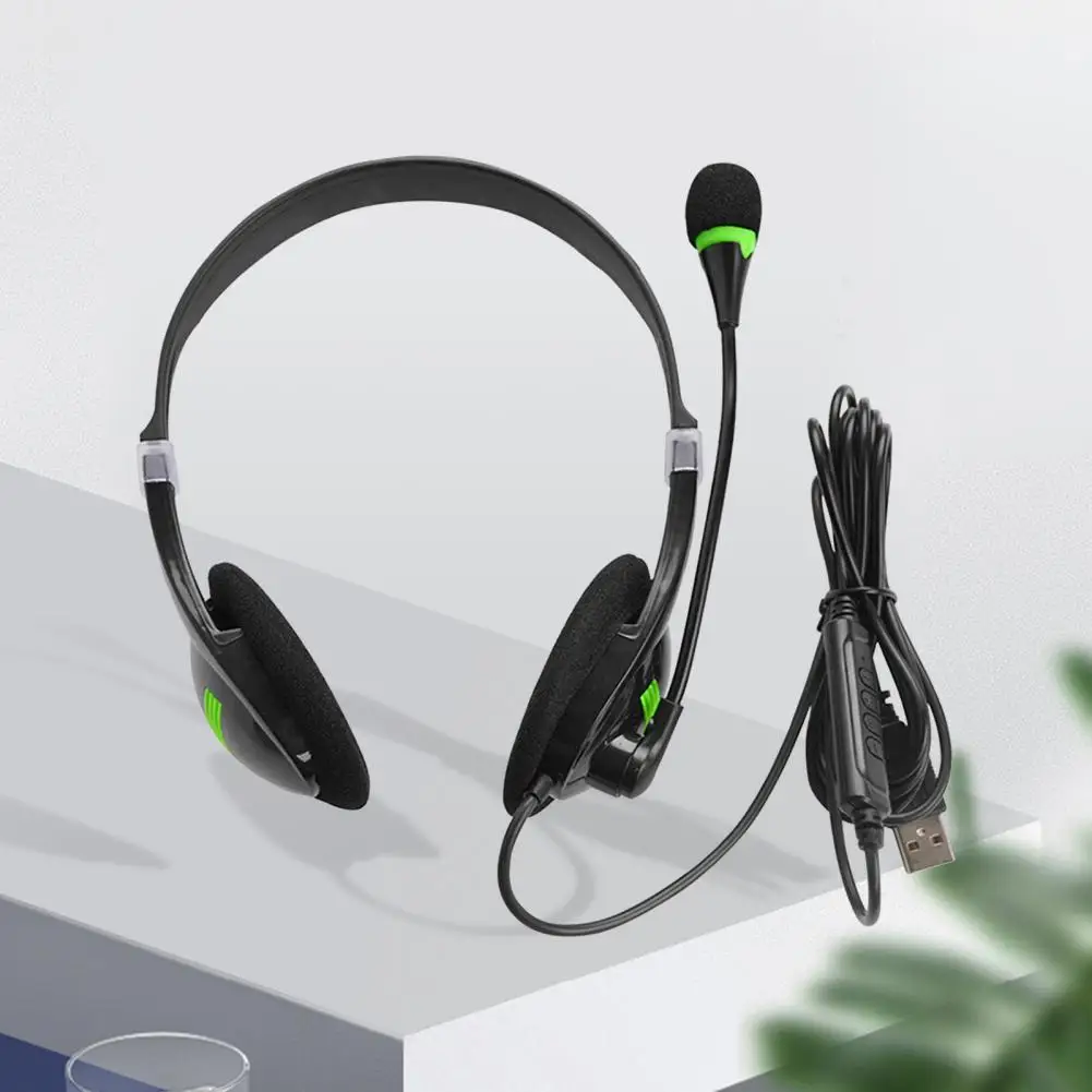 Wire Control Practical USB Comfortable Wearing Headphone Lightweight Headset Plug Play PC Accessories
Wire Control Practical USB Comfortable Wearing Headphone Lightweight Headset Plug Play PC Accessories