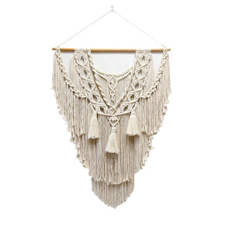 Hot YO-Macrame Wall Hanging Boho Decorative Macrame Tapestry Woven Cotton Wall Decoration Handmade For Home Apartment Dorm
Hot YO-Macrame Wall Hanging Boho Decorative Macrame Tapestry Woven Cotton Wall Decoration Handmade For Home Apartment Dorm