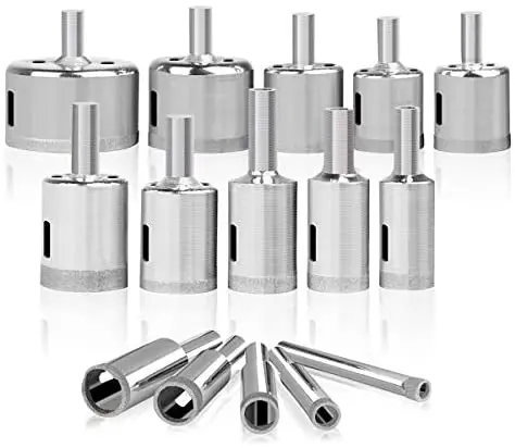 Diamond Coated Drill Bit for Tile Marble Glass Ceramic Hole Saw Drill Diamond Core Bit (1/4"-2")
Diamond Coated Drill Bit for Tile Marble Glass Ceramic Hole Saw Drill Diamond Core Bit (1/4"-2")