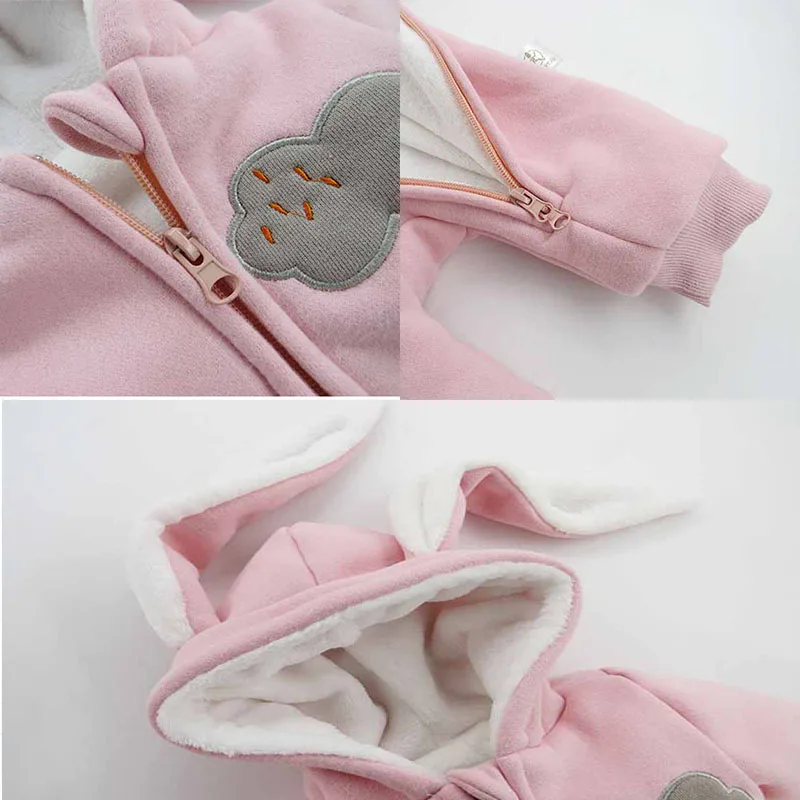 Infant Clothing Baby Girls Jumpsuit Plus Velvet Thicken Newborn Baby Boys Clothes Big Ears Winter Overalls Baby Rompers
Infant Clothing Baby Girls Jumpsuit Plus Velvet Thicken Newborn Baby Boys Clothes Big Ears Winter Overalls Baby Rompers
