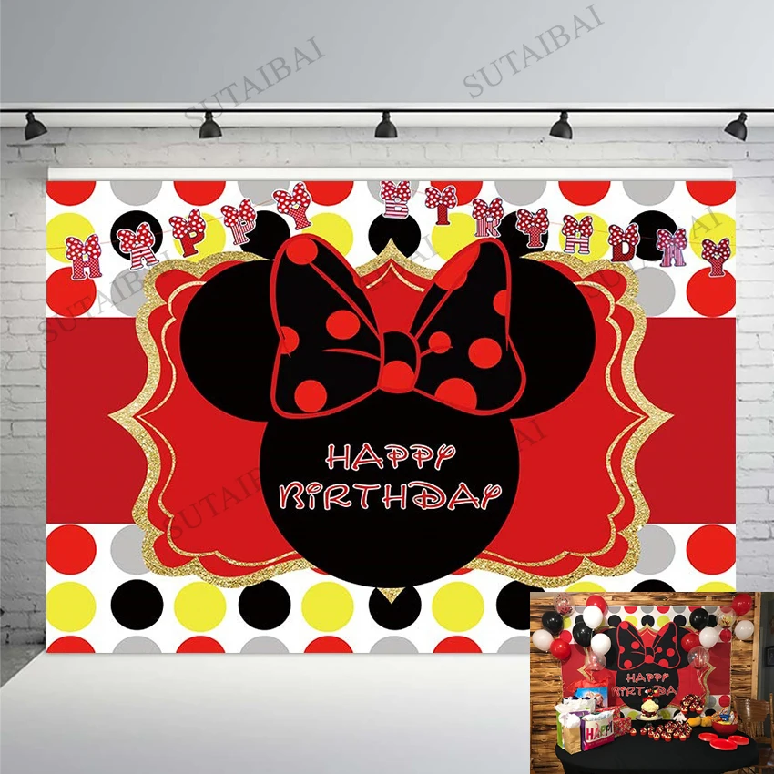 Red Bow Caroon Mouse Party Theme Backdrop Children Birthday Cake Smash Decor Banner Baby Photo Studio Background Photography
Red Bow Caroon Mouse Party Theme Backdrop Children Birthday Cake Smash Decor Banner Baby Photo Studio Background Photography