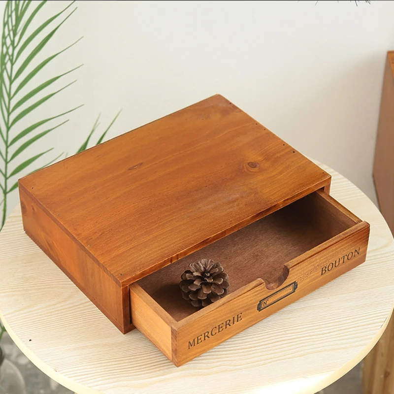 Wooden Retro 1 Layer Drawer Storage Box Vintage Desktop Divider Organizer Cosmetic Jewelry Rustic Shelf Cabinet Home Decoration
Wooden Retro 1 Layer Drawer Storage Box Vintage Desktop Divider Organizer Cosmetic Jewelry Rustic Shelf Cabinet Home Decoration