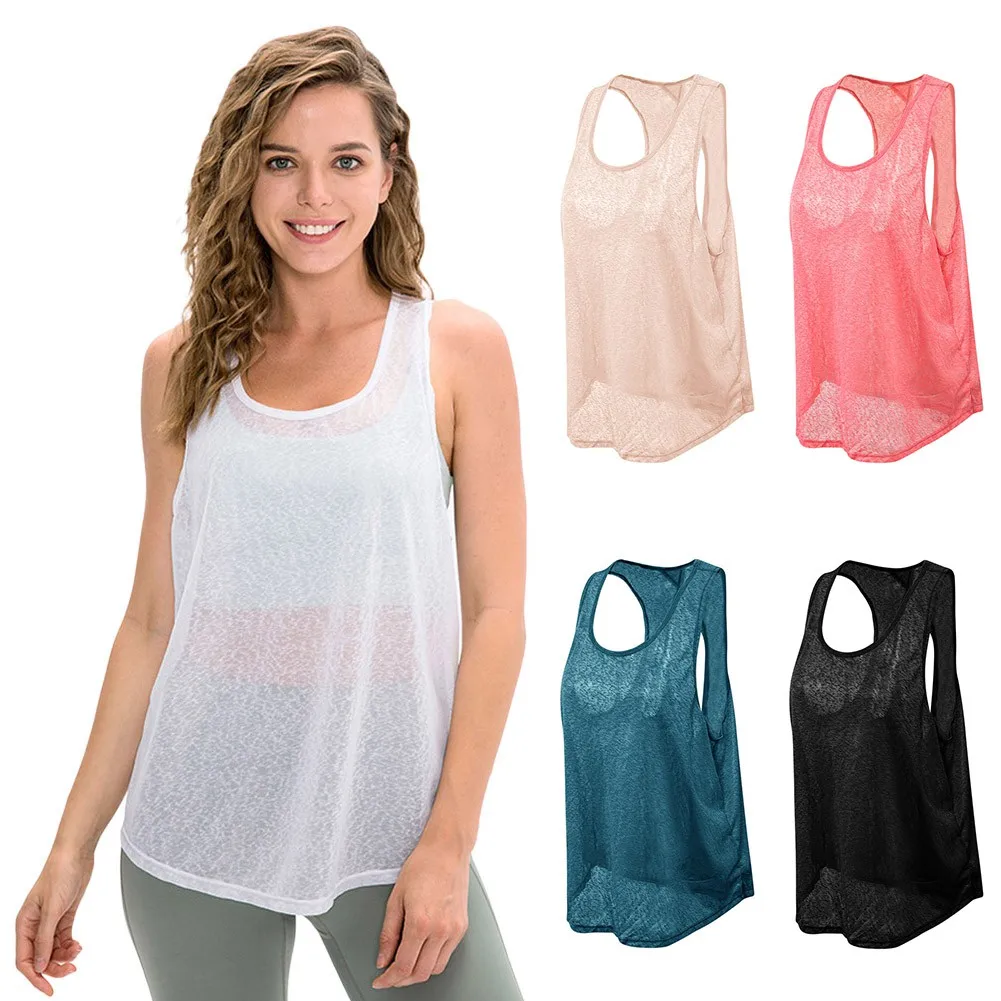 Loose Yoga Sports Blouse Women's Quick-drying Breathable Mesh Fitness Vest Sleeveless Running Tops Fitness Tank Tops
Loose Yoga Sports Blouse Women's Quick-drying Breathable Mesh Fitness Vest Sleeveless Running Tops Fitness Tank Tops