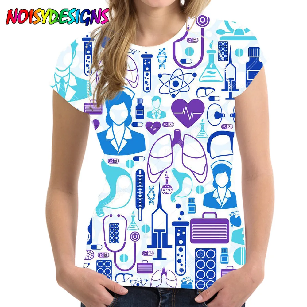 NOISYDESIGNS Cartoon Medical Printed T Shirt Women Short Sleeve O Neck Loose Tshirt Summer Women Tee Shirt Tops Camisetas Mujer
NOISYDESIGNS Cartoon Medical Printed T Shirt Women Short Sleeve O Neck Loose Tshirt Summer Women Tee Shirt Tops Camisetas Mujer