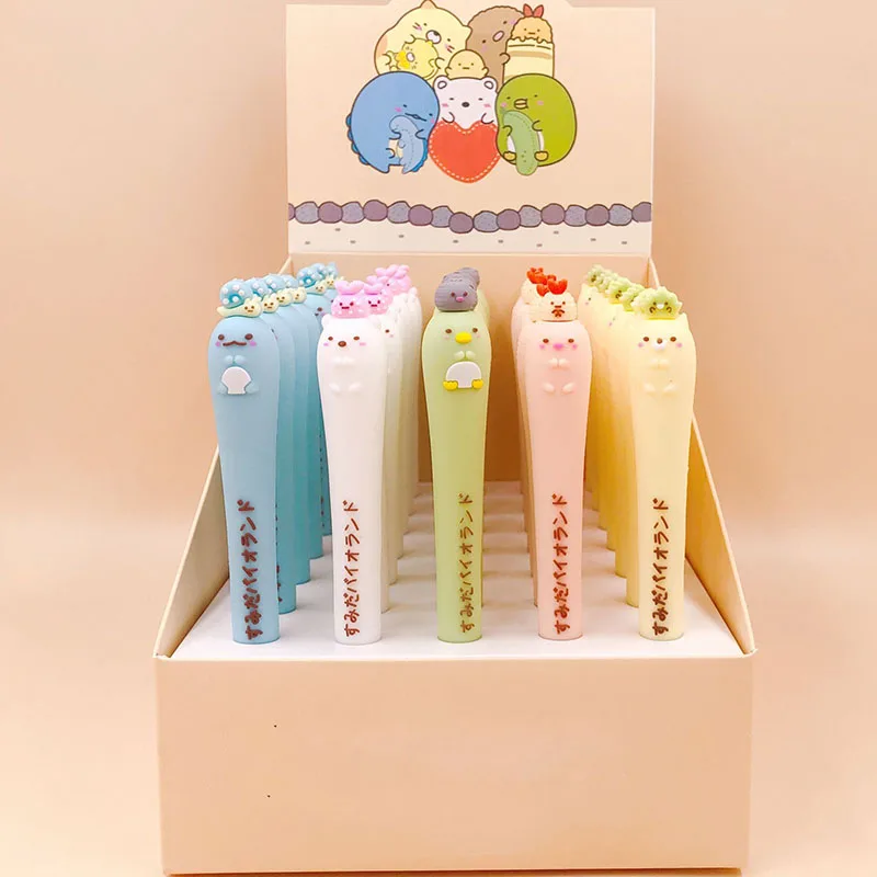 35 шт./лот мультяшная гелевая ручка Sumikko Gurashi, милые фирменные ручки 0,5 мм, школьные канцелярские принадлежности для письма, рекламный подарок
35 шт./лот мультяшная гелевая ручка Sumikko Gurashi, милые фирменные ручки 0,5 мм, школьные канцелярские принадлежности для письма, рекламный подарок