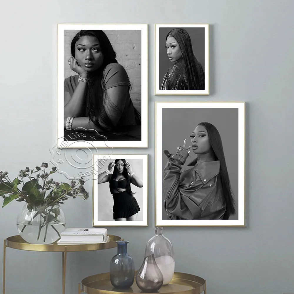 America Rapping Singer Megan Thee Stallion Art Portrait Poster, Hip-Hop Music Singer Black And White Art Prints, Fans Collect
America Rapping Singer Megan Thee Stallion Art Portrait Poster, Hip-Hop Music Singer Black And White Art Prints, Fans Collect