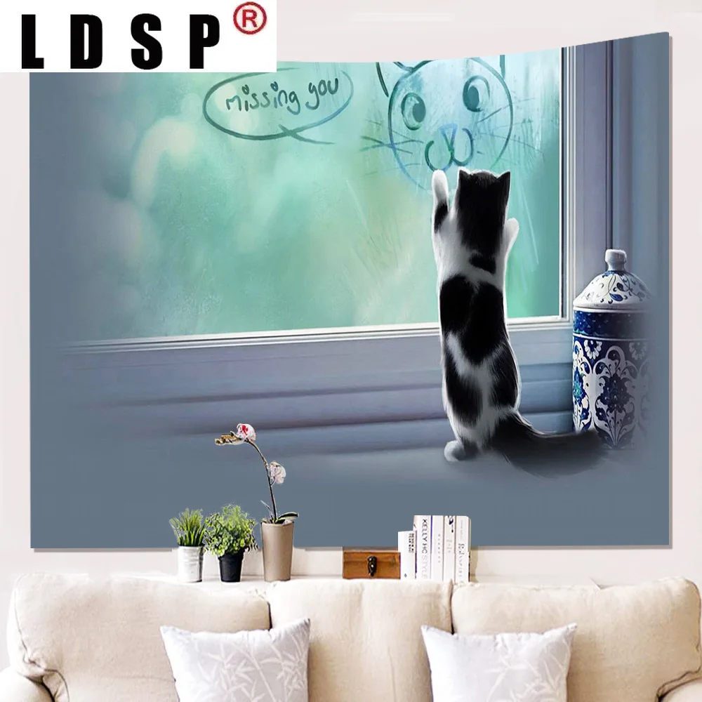 LDSP Cute Cat Poster Pattern Tapestry Hanging Covering Rugs Background Cloth Beach Mat Blanket Art Bedroom Living Home Decor
LDSP Cute Cat Poster Pattern Tapestry Hanging Covering Rugs Background Cloth Beach Mat Blanket Art Bedroom Living Home Decor