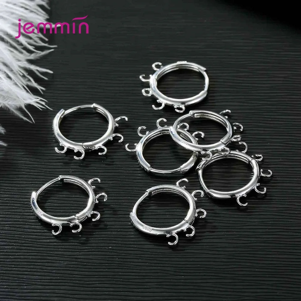 925 Sterling Silver Jewelry Findings Accessories Round and Square Circle Edge Loop Hoop Earrings DIY Handmade Making Components
925 Sterling Silver Jewelry Findings Accessories Round and Square Circle Edge Loop Hoop Earrings DIY Handmade Making Components
