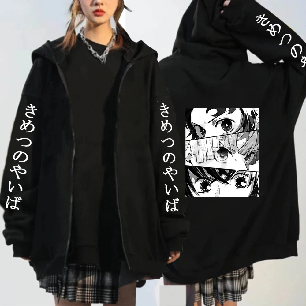 Demon Slayer Hoodies Men Women Zip Hoodie Pullover Autumn Harajuku Sweatshirt Kimetsu No Yaiba Streetwear Anime Cosplay Hoodie
Demon Slayer Hoodies Men Women Zip Hoodie Pullover Autumn Harajuku Sweatshirt Kimetsu No Yaiba Streetwear Anime Cosplay Hoodie