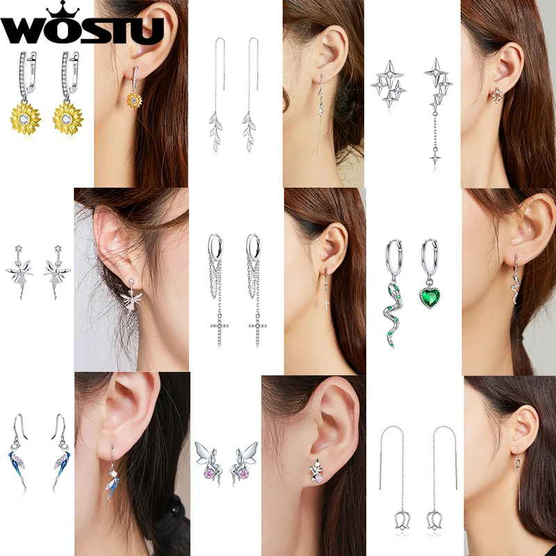 WOSTU Classic 925 Sterling Silver Spring Fairy Elf CZ Stud Earrings For Women Tiny Earrings Wedding Silver Jewelry Gift BNE046
WOSTU Classic 925 Sterling Silver Spring Fairy Elf CZ Stud Earrings For Women Tiny Earrings Wedding Silver Jewelry Gift BNE046