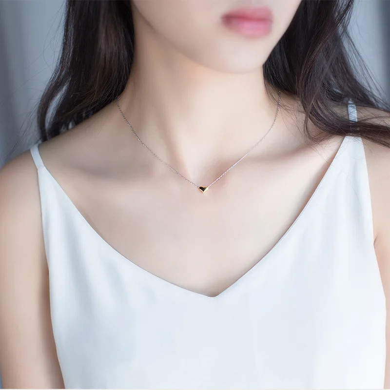 925 Sterling Silver Necklace For Women Girls Party Gift Romantic Heart Pendant Thin Chain Clavicle Necklace Contracted Jewelry
925 Sterling Silver Necklace For Women Girls Party Gift Romantic Heart Pendant Thin Chain Clavicle Necklace Contracted Jewelry