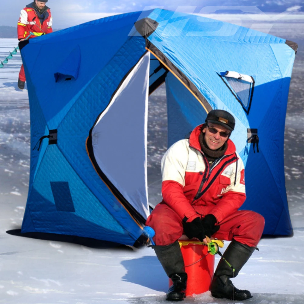180x180x210CM Cotton Warm Winter 210D Oxford Ice Fishing Tent Three Layers 3-4 Person Outdoor Camping Winter Fishing Tent
180x180x210CM Cotton Warm Winter 210D Oxford Ice Fishing Tent Three Layers 3-4 Person Outdoor Camping Winter Fishing Tent