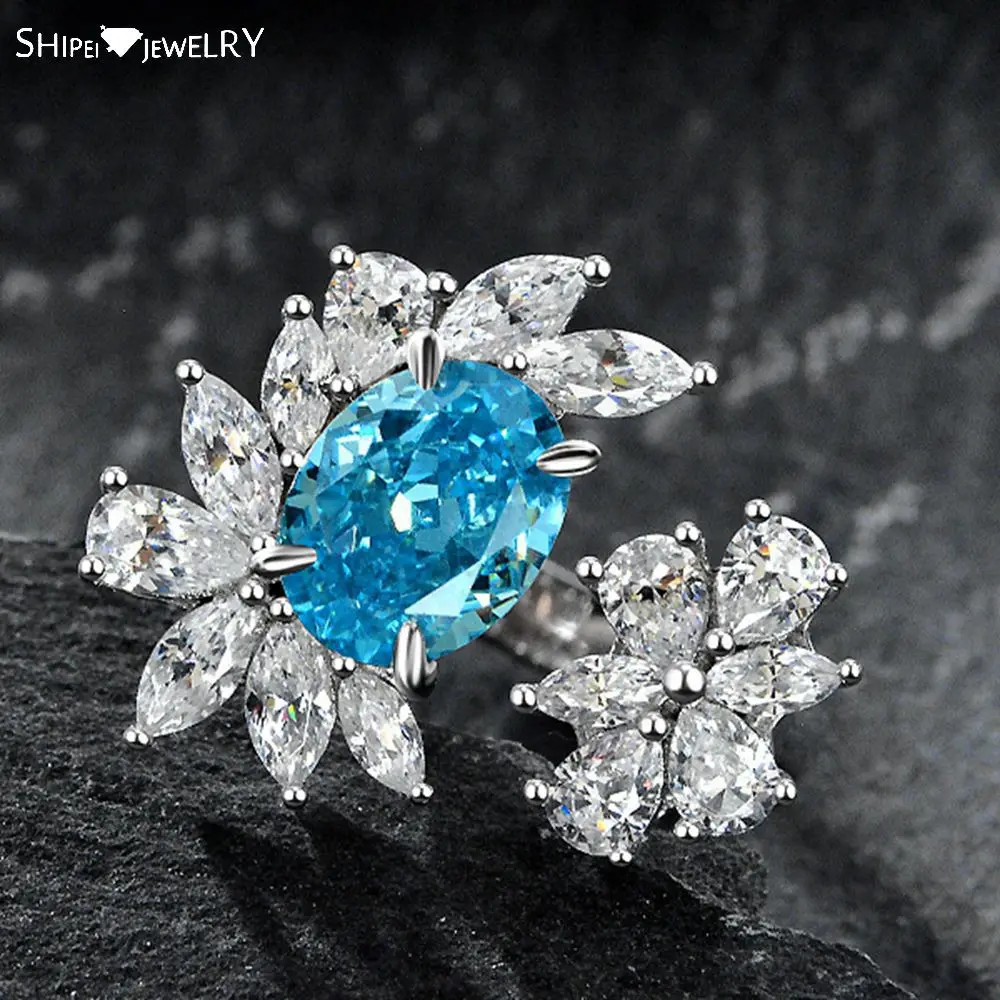 Shipei Solid 925 Sterling Silver Radiant Cut 7*9mm Created Moissanite Aquamarine Gemstone Wedding Engagement Ring Fine Jewelry 
Shipei Solid 925 Sterling Silver Radiant Cut 7*9mm Created Moissanite Aquamarine Gemstone Wedding Engagement Ring Fine Jewelry