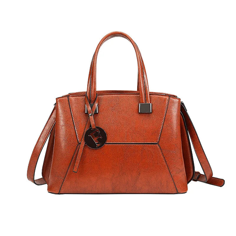 European and American Popular Models New Fashion Commuter Bag Classic Wax Leather Women's Shoulder Handbag All-match Wholesale
European and American Popular Models New Fashion Commuter Bag Classic Wax Leather Women's Shoulder Handbag All-match Wholesale