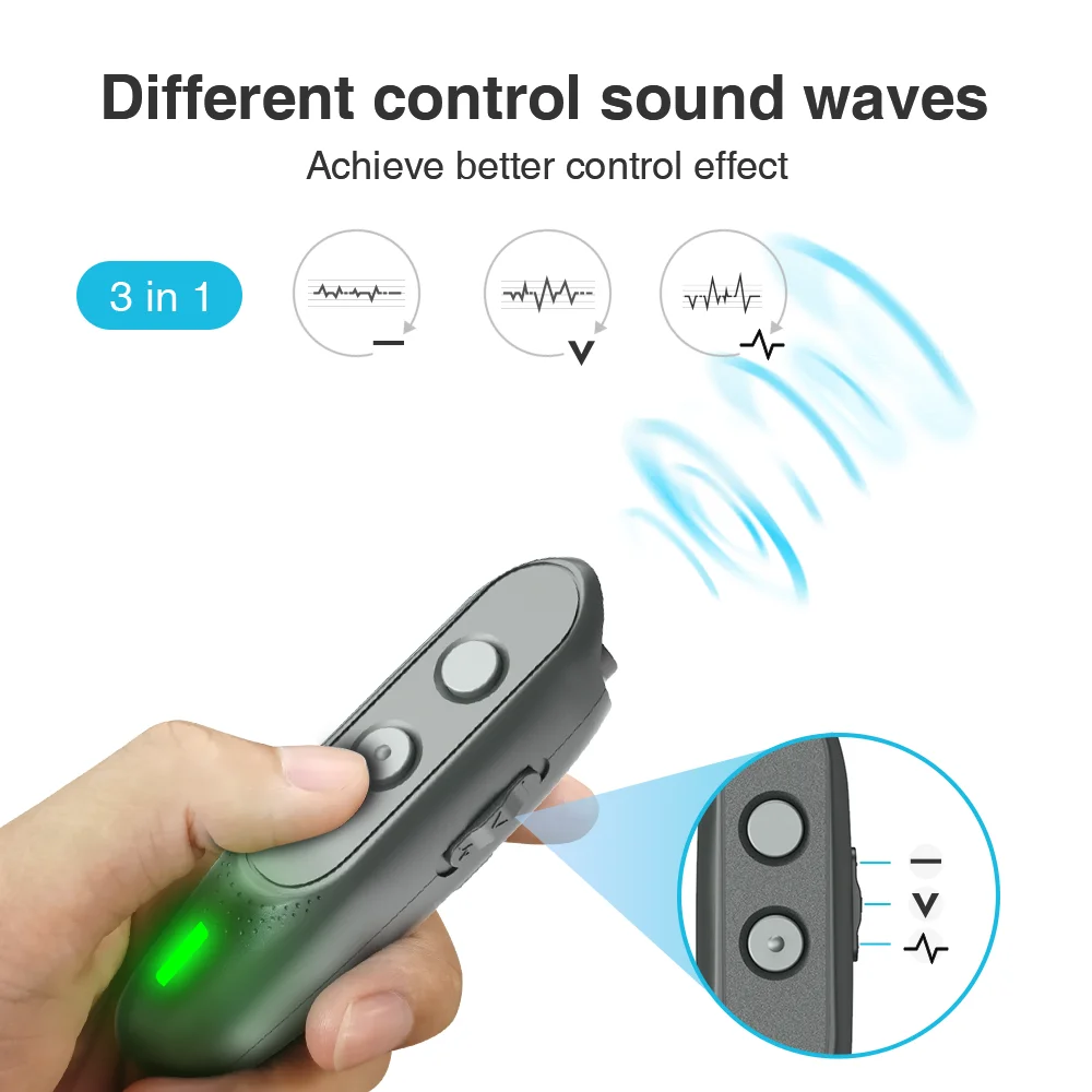 3 in 1 Anti Barking Stop Bark Dog Training LED Ultrasonic Anti Bark Barking Dog Training Repeller Control Trainer Device Newest
3 in 1 Anti Barking Stop Bark Dog Training LED Ultrasonic Anti Bark Barking Dog Training Repeller Control Trainer Device Newest