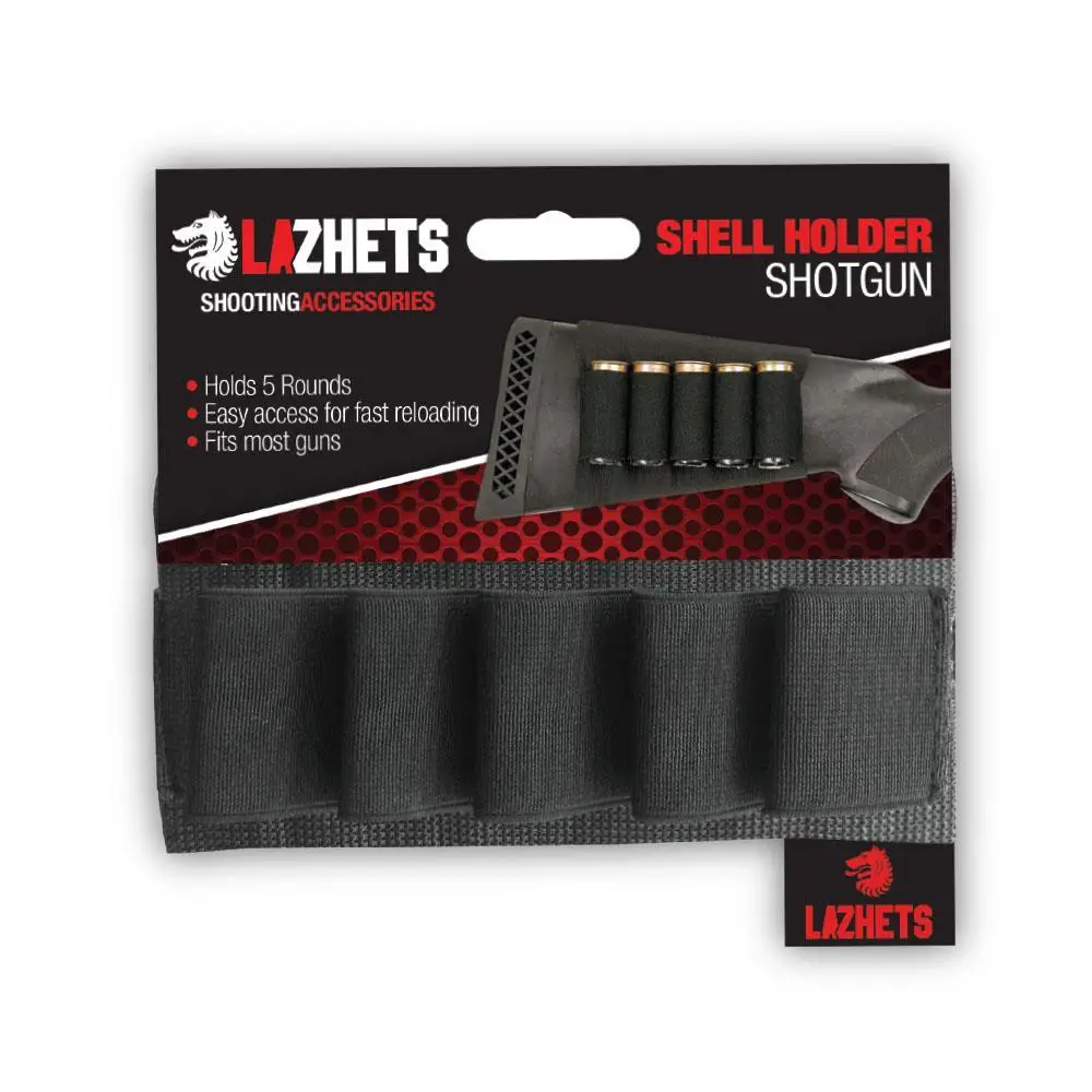 Lazhets Leather Buttstock Shotgun 5 Rounds Cartridge Ammo Holder Tactical Hunting Shooting Ammo Pouch 12G GA Gun Bullet Carrier
Lazhets Leather Buttstock Shotgun 5 Rounds Cartridge Ammo Holder Tactical Hunting Shooting Ammo Pouch 12G GA Gun Bullet Carrier