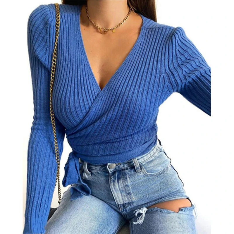 Sexy Deep V Neck Sweater Women's Pullover Casual Slim Bottoming Sweaters Female Elastic Cotton Long Sleeve Tops FemmeS-5XL
Sexy Deep V Neck Sweater Women's Pullover Casual Slim Bottoming Sweaters Female Elastic Cotton Long Sleeve Tops FemmeS-5XL