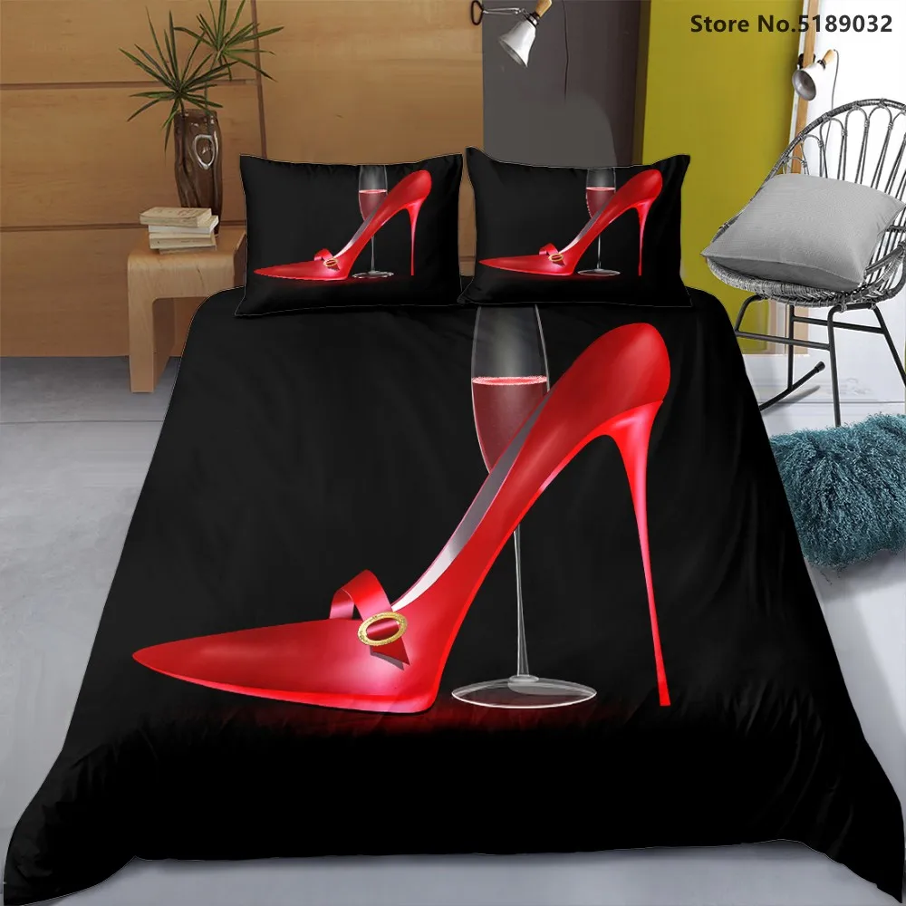 Girls Bedding Sets 2/3 Piece High Heels Perfume Duvet Cover Sets 3D Print Bed Quilt Cover for Kids Boys Bedroom Quilt Cover Sets
Girls Bedding Sets 2/3 Piece High Heels Perfume Duvet Cover Sets 3D Print Bed Quilt Cover for Kids Boys Bedroom Quilt Cover Sets