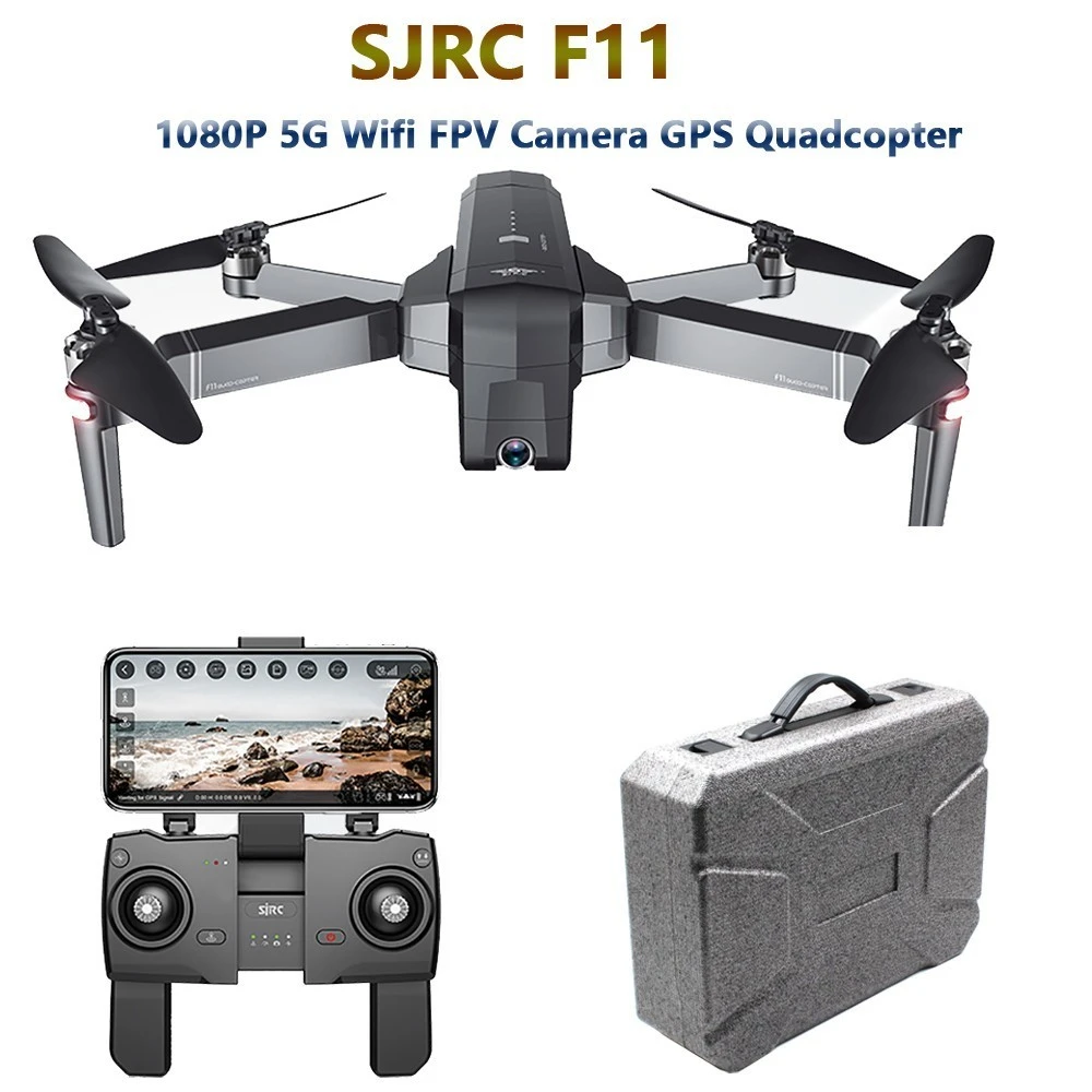SJRC F11 GPS 5G Drone With Wifi FPV 1080P Camera Brushless Quadcopter 25mins Flight Time Gesture Control Foldable Drone Vs CG033
SJRC F11 GPS 5G Drone With Wifi FPV 1080P Camera Brushless Quadcopter 25mins Flight Time Gesture Control Foldable Drone Vs CG033