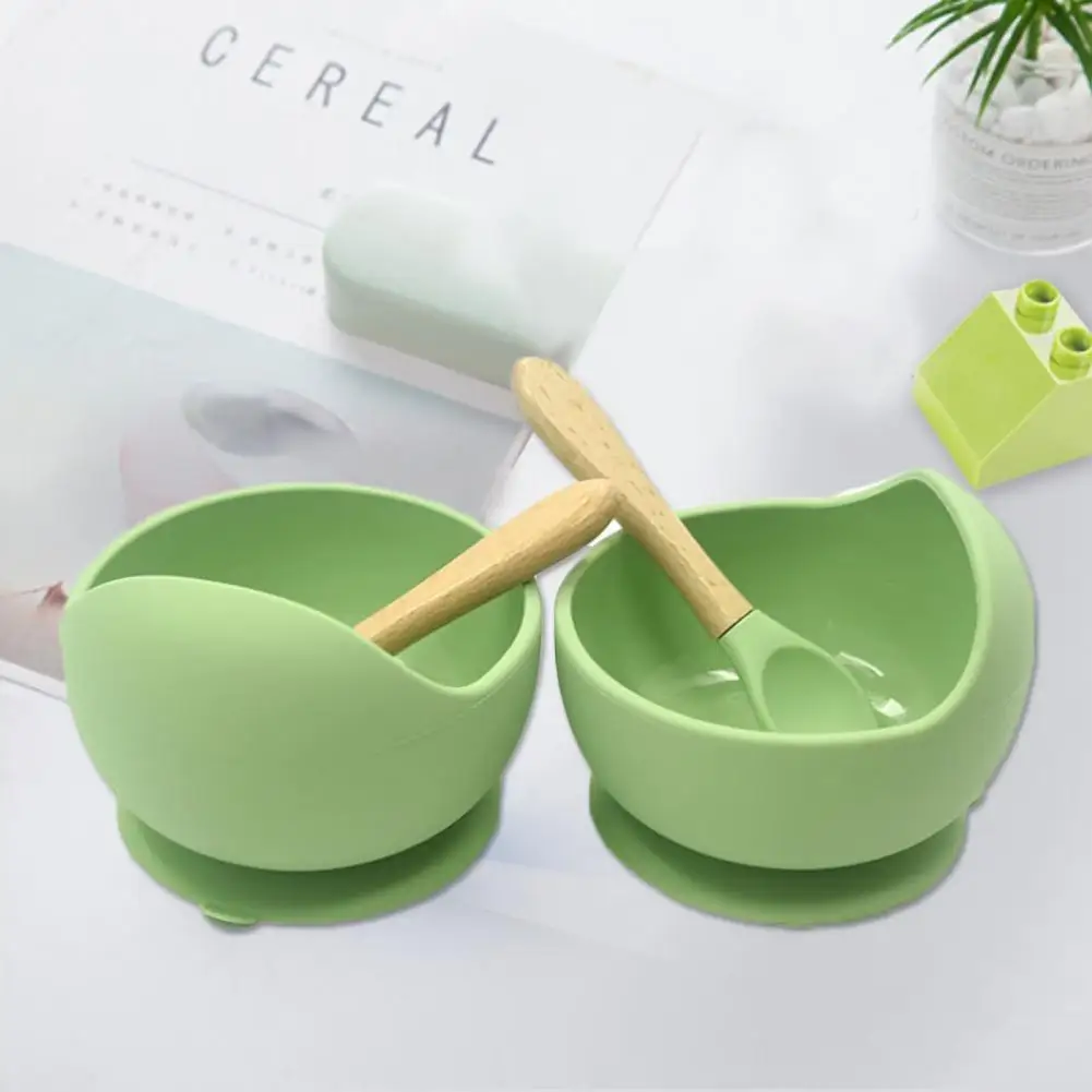 Creative Silicone Spoon Bowl Set with Suction Cup Convenient Baby Eating Training Anti-slip Dinnerware for Children
Creative Silicone Spoon Bowl Set with Suction Cup Convenient Baby Eating Training Anti-slip Dinnerware for Children