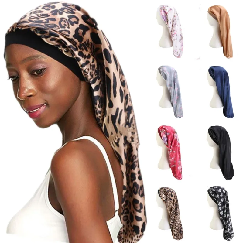 8 Colors Super Long High Elasticity Wide Band Flower Printed Baggy Nightcap Hats Satin Sleep Caps Women Hair Care Accessories
8 Colors Super Long High Elasticity Wide Band Flower Printed Baggy Nightcap Hats Satin Sleep Caps Women Hair Care Accessories