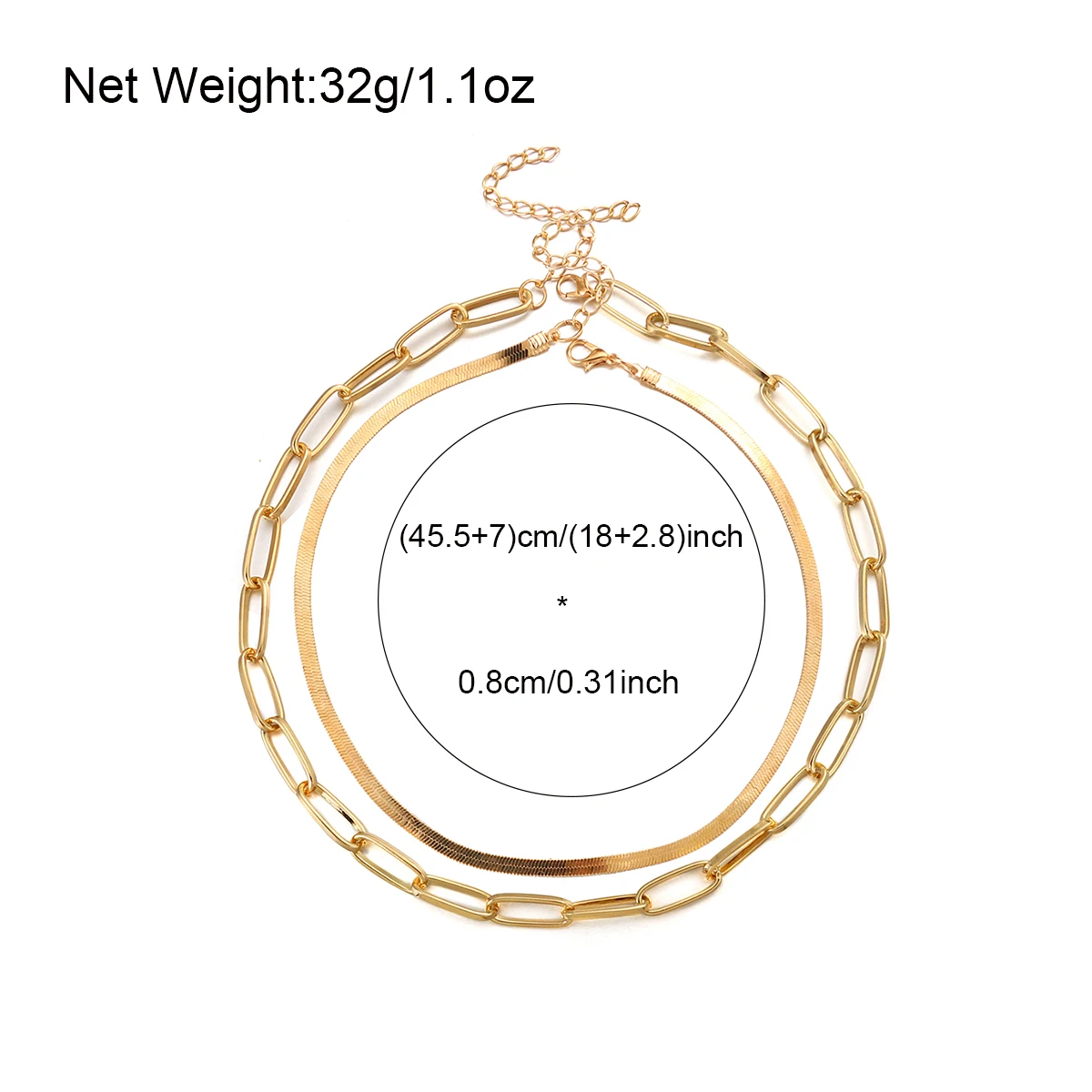 AENSOA 2021 New Fashion Multilayer Hip Hop Long Chain Necklace for Women Men Exaggerated Stainless Steel Link Chain Necklace
AENSOA 2021 New Fashion Multilayer Hip Hop Long Chain Necklace for Women Men Exaggerated Stainless Steel Link Chain Necklace
