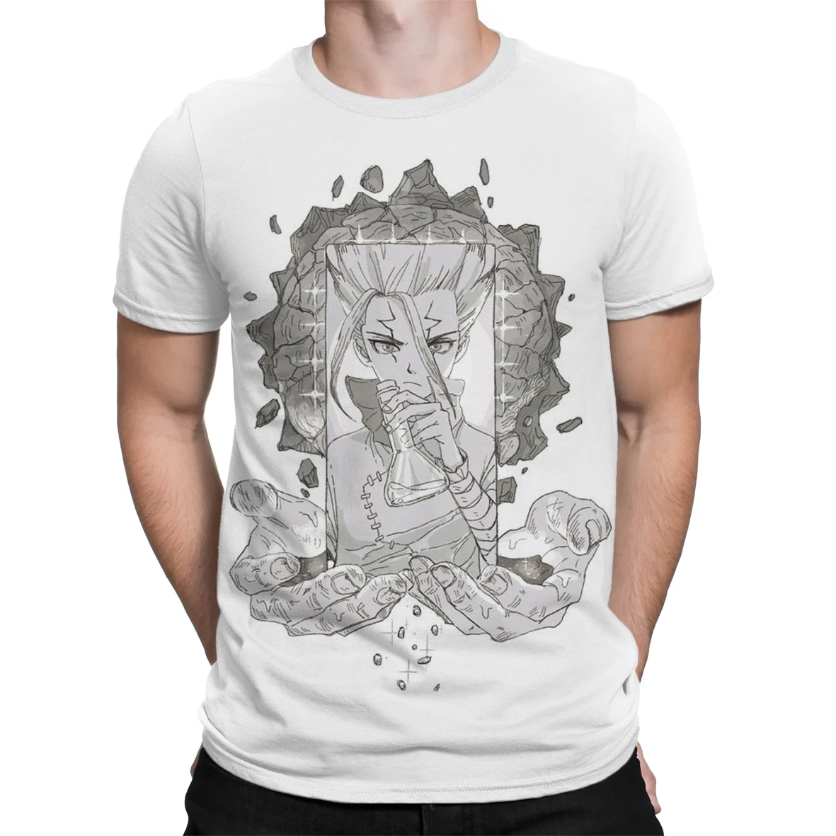 Manga Dr.STONE 3D Printing Men T Shirt Male Tops O-neck Streetwear Anime Oversized T-shirt Short Sleeve Men's Harajuku T-shirts 
Manga Dr.STONE 3D Printing Men T Shirt Male Tops O-neck Streetwear Anime Oversized T-shirt Short Sleeve Men's Harajuku T-shirts
