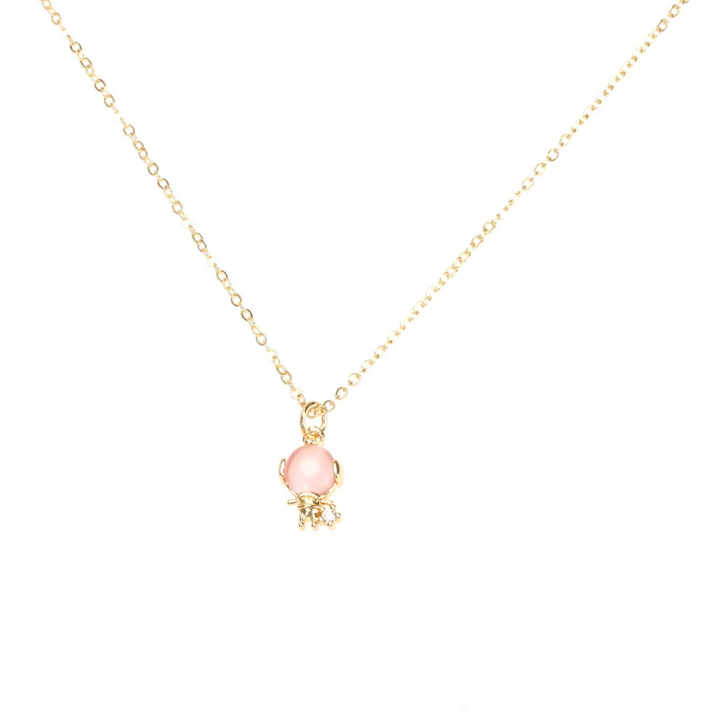 Trendy Shiny Zirconia Cute Mini Christmas Astronaut Pink Opal Cartoon Animal Pendant Necklace For Women Girl Choker Jewelry Gift
Trendy Shiny Zirconia Cute Mini Christmas Astronaut Pink Opal Cartoon Animal Pendant Necklace For Women Girl Choker Jewelry Gift