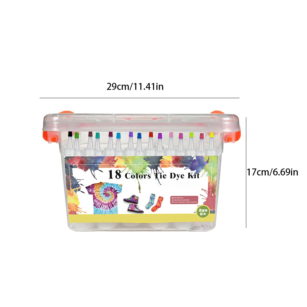 Tie Dye Kit DIY Fabric Dye Set Textile Paint Set Kids Graffiti Dye Powders Kit Safe 18 Colors Decoration For Arts Crafts Party
Tie Dye Kit DIY Fabric Dye Set Textile Paint Set Kids Graffiti Dye Powders Kit Safe 18 Colors Decoration For Arts Crafts Party