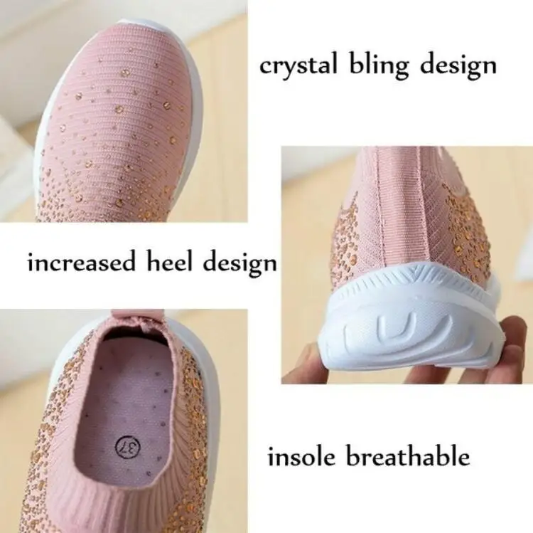 Women Sneakers Female Knitted Vulcanized Shoes Casual Slip On Ladies Flat Shoe Mesh Trainers Soft Walking Footwear Zapatos Mujer
Women Sneakers Female Knitted Vulcanized Shoes Casual Slip On Ladies Flat Shoe Mesh Trainers Soft Walking Footwear Zapatos Mujer