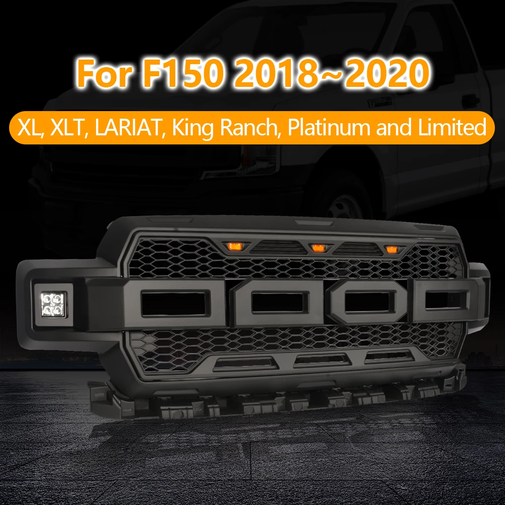 For F150 Raptor Grill For F-150 Grills Mesh 2018 2019 2020 Racing Grill Front Bumper Mess Grilles Radiator Grille With Lights
For F150 Raptor Grill For F-150 Grills Mesh 2018 2019 2020 Racing Grill Front Bumper Mess Grilles Radiator Grille With Lights