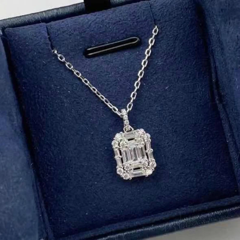 Fashion Trendy Round AAA Zircon Crystal 925 Sterling Silver For Wedding Necklace Pendant Women Jewelry Gifts
Fashion Trendy Round AAA Zircon Crystal 925 Sterling Silver For Wedding Necklace Pendant Women Jewelry Gifts