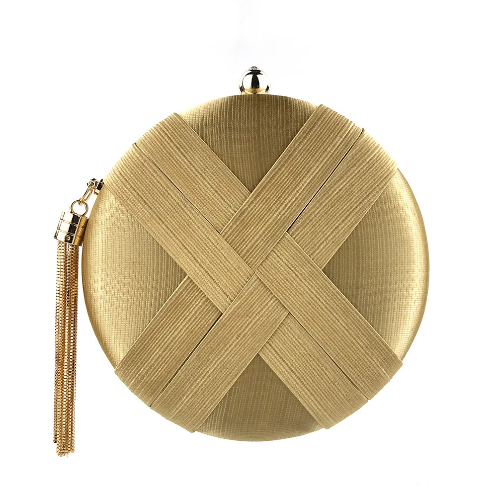Circular Shaped Women Evening Bags Criss Cross Shoulder Chain Handbags Party Wedding Tassel Clutches Purse Bags
Circular Shaped Women Evening Bags Criss Cross Shoulder Chain Handbags Party Wedding Tassel Clutches Purse Bags