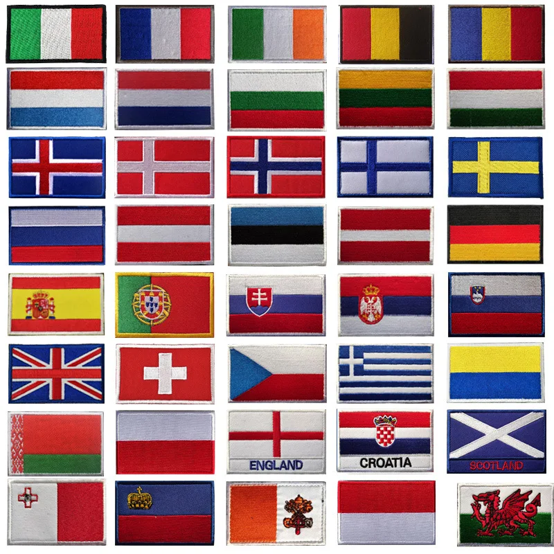 3pcs Embroidered Velcro Badges with Flags of European Countries Spain Belgium Netherlands Armband Czech Poland Portugal Patches
3pcs Embroidered Velcro Badges with Flags of European Countries Spain Belgium Netherlands Armband Czech Poland Portugal Patches