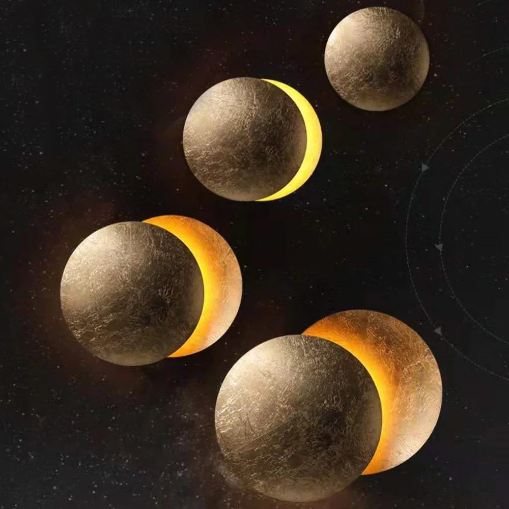 Настенный светильник Moon Concept с лунным затмением скандинавский коридор лестница