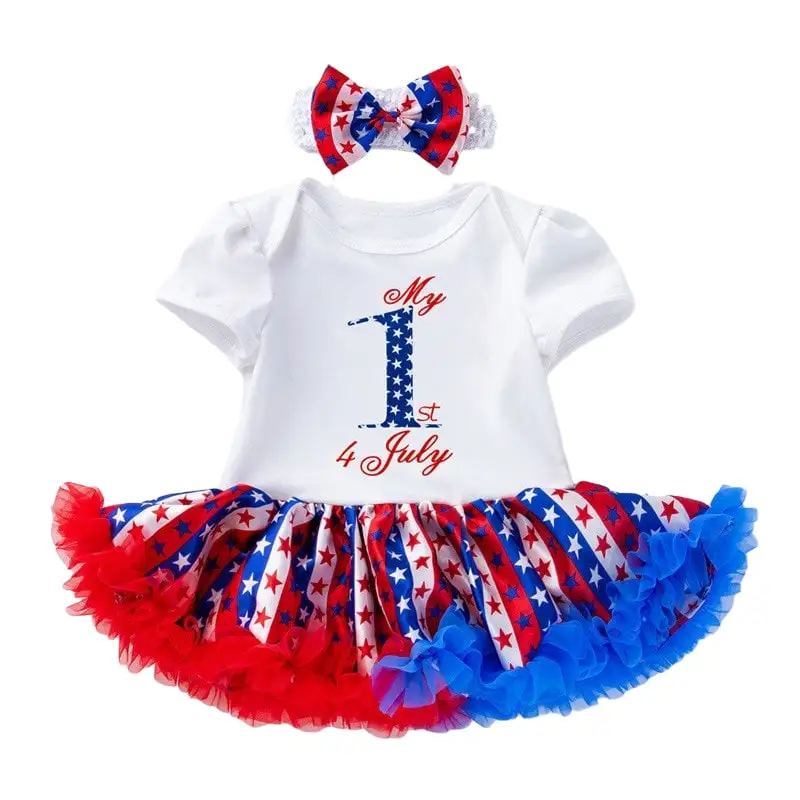 Girls 4th July Dresses USA Flag Flip Shirt Independence Day Cotton Clothes Toddler Baby Summer Clothes with Headband
Girls 4th July Dresses USA Flag Flip Shirt Independence Day Cotton Clothes Toddler Baby Summer Clothes with Headband