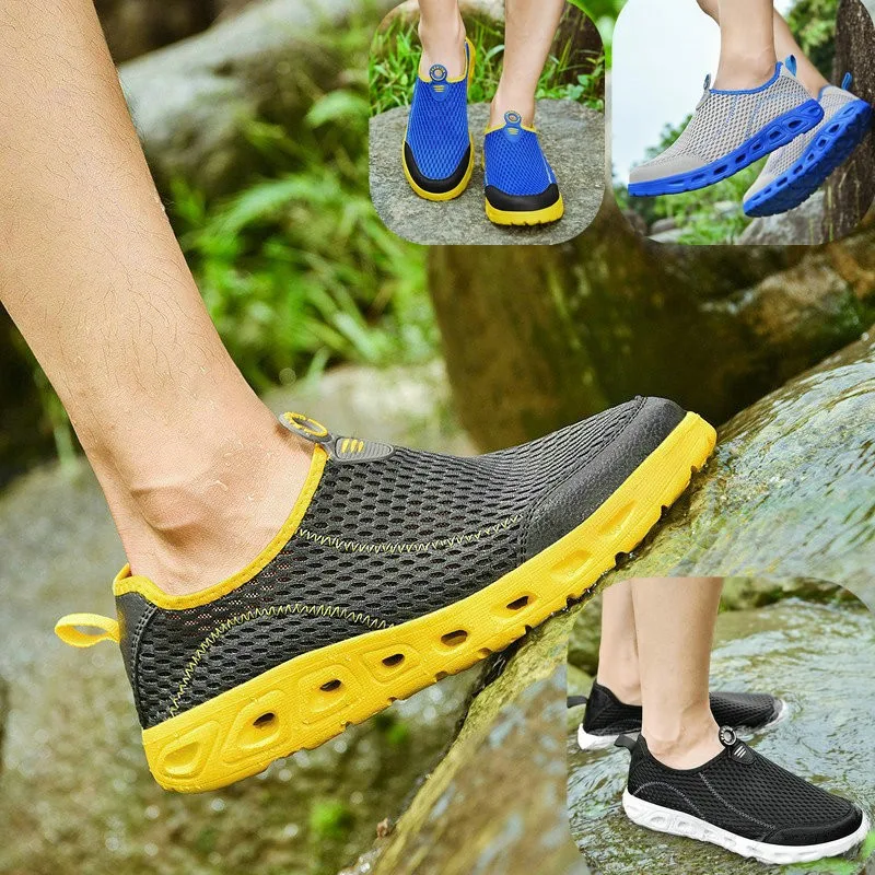 Summer Men's Lightweight Mesh Sports Shoes Soft Bottom Breathable Wading Beach Shoes Men's Large Size Hiking Casual Shoes39-48
Summer Men's Lightweight Mesh Sports Shoes Soft Bottom Breathable Wading Beach Shoes Men's Large Size Hiking Casual Shoes39-48