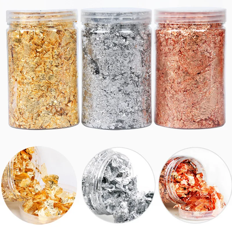3/5/10G Gold Foil Fragments DIY Handmade Decorative Painting Materials Gold and Silver Confetti Foil Party Supplies
3/5/10G Gold Foil Fragments DIY Handmade Decorative Painting Materials Gold and Silver Confetti Foil Party Supplies
