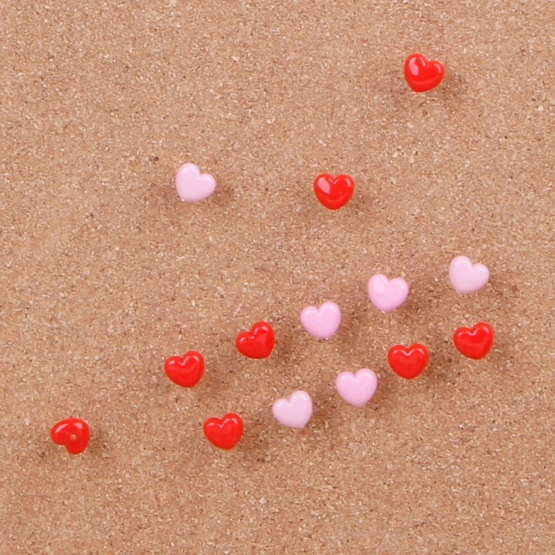 50 Pcs Heart Shape Plastic Quality Colored Push Pins Thumbtacks Office School 32CB
50 Pcs Heart Shape Plastic Quality Colored Push Pins Thumbtacks Office School 32CB